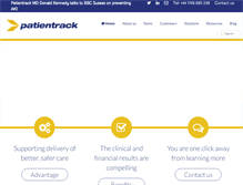 Tablet Screenshot of patientrack.com